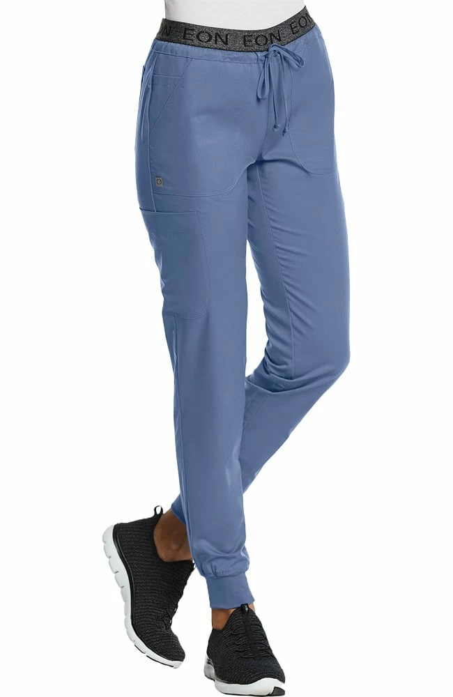 EON Women's Elastic Waist Jogger Scrub Pant