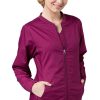 EON Women's COOLMAX Mesh Panel Solid Scrub Jacket 1 EON Women's COOLMAX Mesh Panel Solid Scrub Jacket -Silverts-shop 1 mv 8708 650