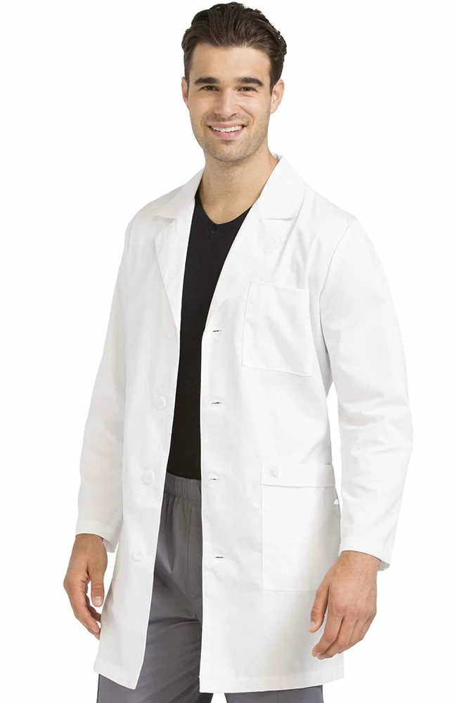 Med Couture Men's Twill 38" Lab Coat