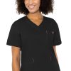 Med Couture Clearance Women's Signature V-Neck Solid Scrub Top -Silverts-shop 1 pe 8403 clearance 650