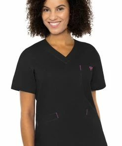 Med Couture Clearance Women's Signature V-Neck Solid Scrub Top