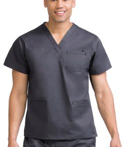Med Couture Clearance Men's V-Neck Scrub Top With Welt Pocket
