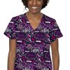 Med Couture Women's Vicky Awareness Print Scrub Top 1 Med Couture Women's Vicky Awareness Print Scrub Top -Silverts-shop 1 pe 8564 printawr 650