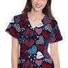 Med Couture Women's Vicky Heartstar Print Top 2 Med Couture Women's Vicky Heartstar Print Top -Silverts-shop 1 pe 8564 printhrs 650