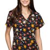 Med Couture Women's Vicky Harvest Floral Print Scrub Top -Silverts-shop 1 pe 8564 printhvf 650