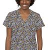 Med Couture Women's Vicky Geo Leaflets Print Scrub Top 2 Med Couture Women's Vicky Geo Leaflets Print Scrub Top -Silverts-shop 1 pe 8564 printlea 650