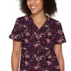 Med Couture Women's Vicky Rosarium Print Scrub Top 2 Med Couture Women's Vicky Rosarium Print Scrub Top -Silverts-shop 1 pe 8564 printrsr 650