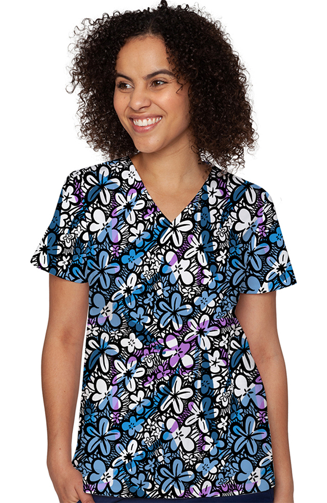 Women's Vicky Scribble Floral Print Top Med Couture Women's Vicky Scribble Floral Print Top -Silverts-shop 1 pe 8564 printsbf 650
