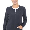 Med Couture Clearance Women's Warm Terrain Zip Up Solid Scrub Jacket -Silverts-shop 1 pe 8638 clearance 650