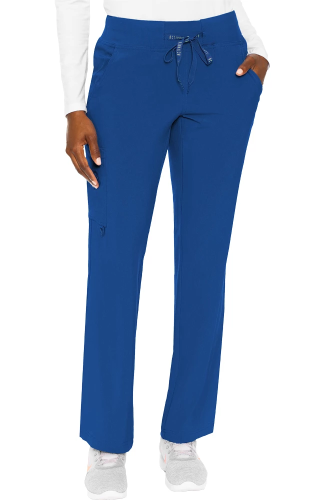 Med Couture Women's Transformer Knit Waistband Drawstring Scrub Pant