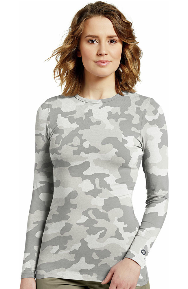 Clearance Women's Camo Olive Print Underscrub White Cross Clearance Women's Camo Olive Print Underscrub -Silverts-shop 1 wc 205pr printclearancecol 650