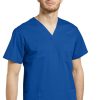 White Cross Clearance Men's V-Neck Yoke Solid Scrub Top 2 White Cross Clearance Men's V-Neck Yoke Solid Scrub Top -Silverts-shop 1 wc 2265 clearance 650
