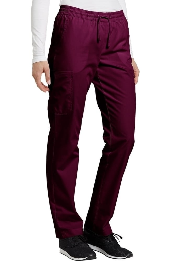 Women's Elastic Waistband Cargo Scrub Pant White Cross Women's Elastic Waistband Cargo Scrub Pant -Silverts-shop 1 wc 304 650