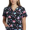 White Cross Clearance Women's Heart Mix Print Scrub Top 1 White Cross Clearance Women's Heart Mix Print Scrub Top -Silverts-shop 1 wc 617 printclearancehtm 650