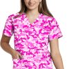 White Cross Clearance Women's Love Rose Camo Print Scrub Top 2 White Cross Clearance Women's Love Rose Camo Print Scrub Top -Silverts-shop 1 wc 618 printclearancelrc 650