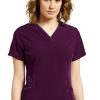 White Cross Women's Contrast Trim V-Neck Solid Scrub Top 1 White Cross Women's Contrast Trim V-Neck Solid Scrub Top -Silverts-shop 1 wc 755 650