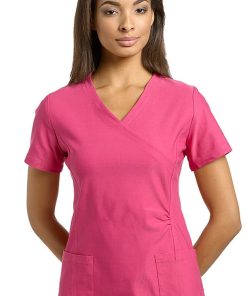 White Cross Clearance Women's Mock Wrap Scrub Top