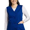 White Cross Women's Button Front Solid Scrub Vest 2 White Cross Women's Button Front Solid Scrub Vest -Silverts-shop 1 wc 802 650