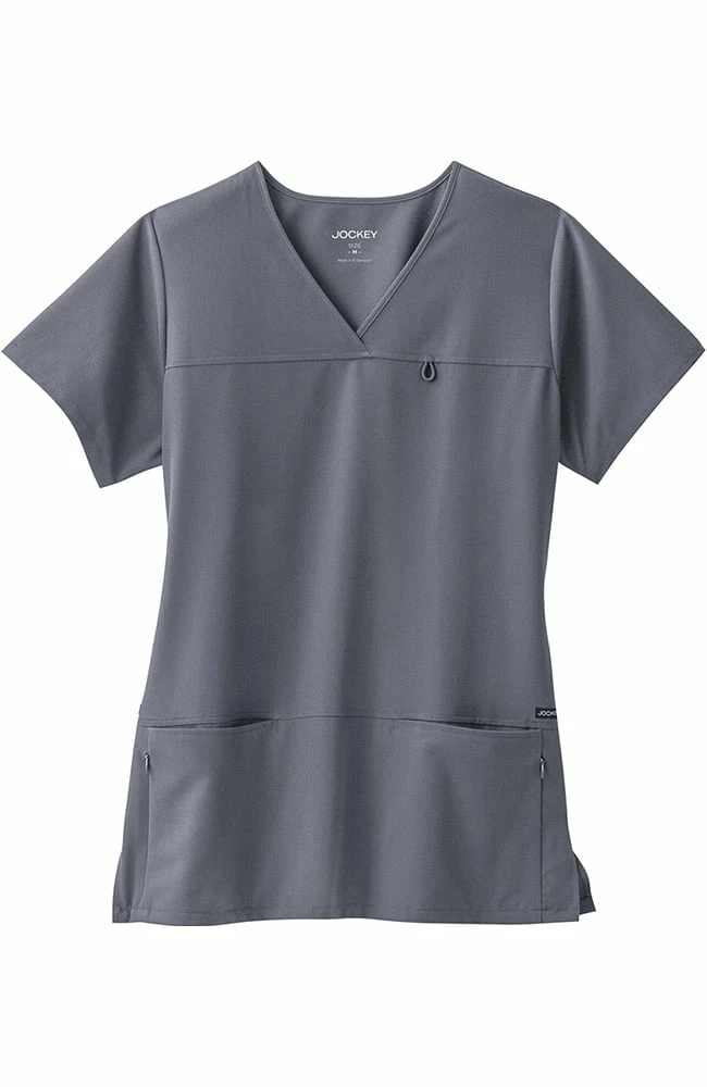 Jockey Scrubs Clearance Women's 6 Pocket Solid Scrub Top