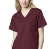 WonderWORK Clearance Women's V-Neck Solid Scrub Top -Silverts-shop 1 wk 101 clearance 650
