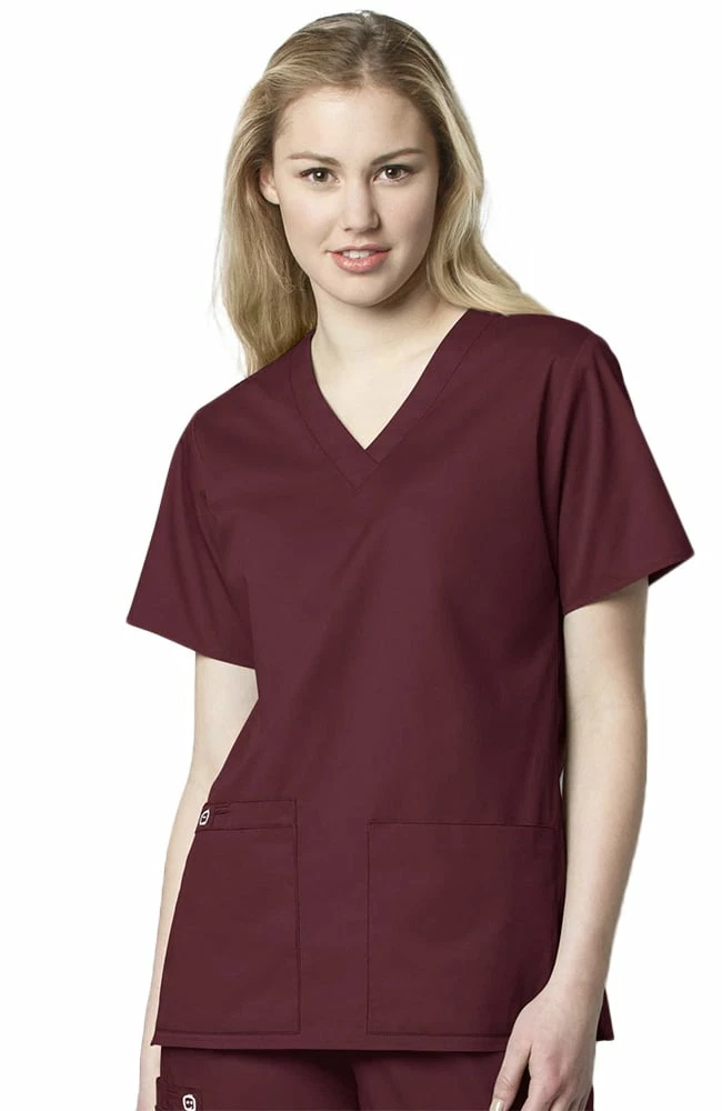 WonderWORK Clearance Women's V-Neck Solid Scrub Top