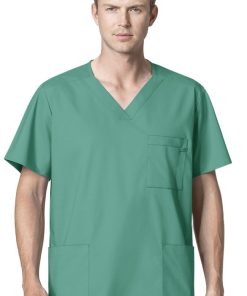 WonderWORK Clearance Men's V-Neck Solid Scrub Top