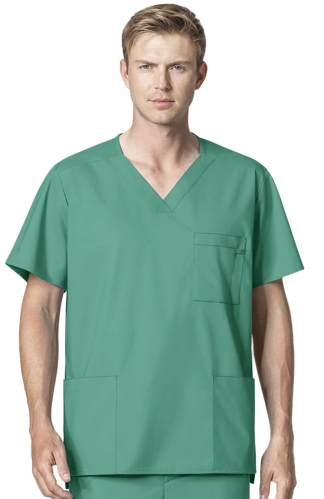 WonderWORK Clearance Men's V-Neck Solid Scrub Top