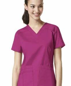 WonderWink Clearance Women's Verity V-Neck Solid Scrub Top