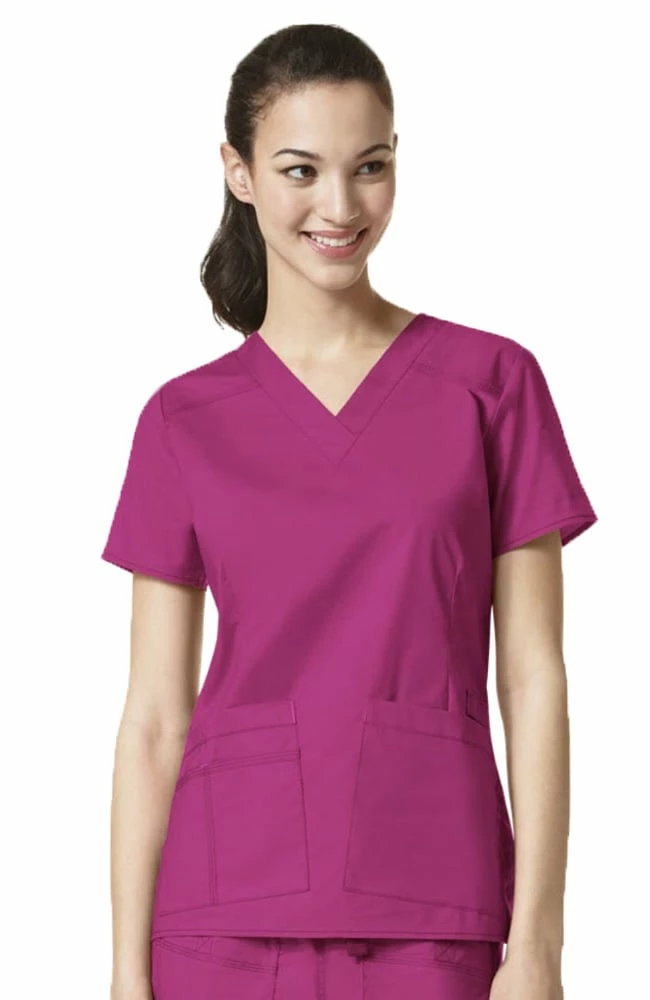 WonderWink Clearance Women's Verity V-Neck Solid Scrub Top