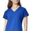 WonderWink Clearance Women's Modified Raglan Solid Scrub Top -Silverts-shop 1 wk 6121 clearance 650