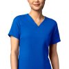 WonderWink Women's 3 Pocket V-Neck Scrub Top -Silverts-shop 1 wk 6122 650