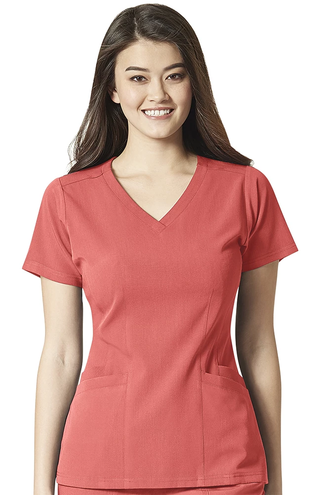 WonderWink Clearance Women's Flex Back Solid Scrub Top