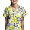 WonderWink Clearance Women's Sun Kissed Print Scrub Top 2 WonderWink Clearance Women's Sun Kissed Print Scrub Top -Silverts-shop 1 wk 6257 printclearancesks 650