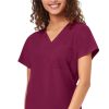 WonderWink Clearance Women's Single Pocket Solid Scrub Top -Silverts-shop 1 wk 6321 clearance 650