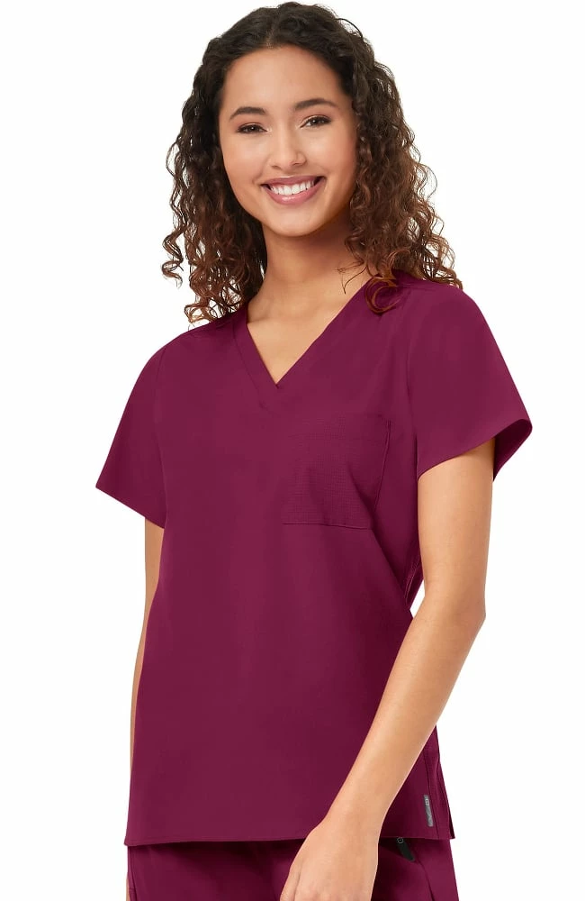 WonderWink Clearance Women's Single Pocket Solid Scrub Top