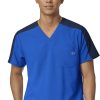 WonderWink Clearance Men's Colorblock Scrub Top -Silverts-shop 1 wk 6655 clearance 650