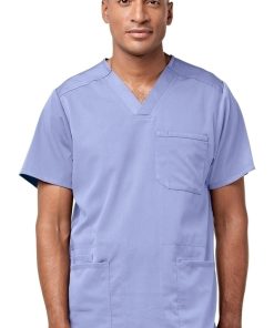 WonderWink Men's Multi Pocket V-Neck Scrub Top