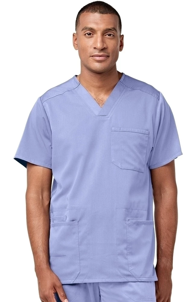 WonderWink Men's Multi Pocket V-Neck Scrub Top