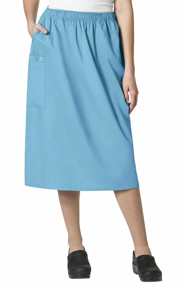 WonderWORK Clearance Women's Elastic Waist Cargo Scrub Skirt