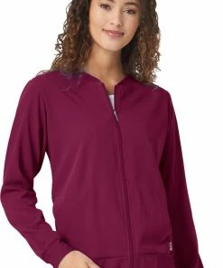 WonderWink Clearance Women's Bomber Solid Scrub Jacket