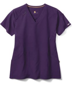 Carhartt Clearance Women's Multi Pocket V-Neck Solid Scrub Top