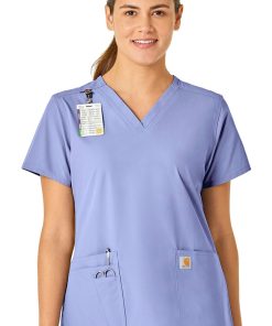 Carhartt Women's V-Neck 5 Pocket Scrub Top