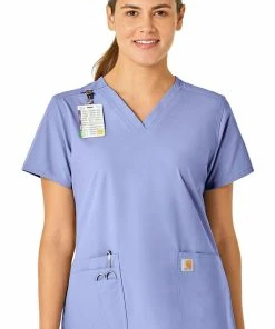 Carhartt Women's V-Neck 5 Pocket Scrub Top