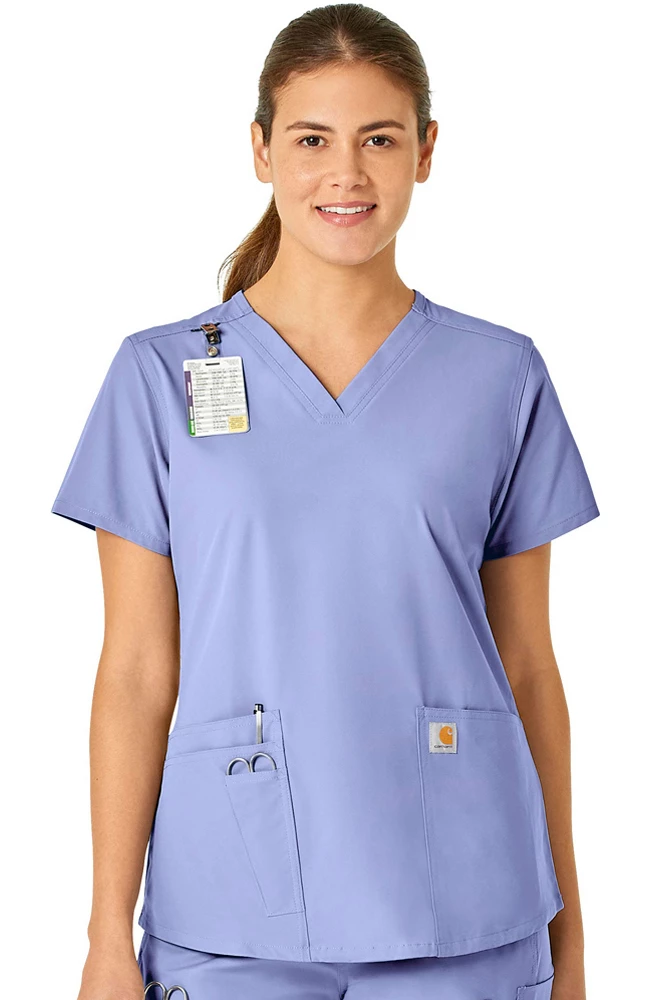 Carhartt Women's V-Neck 5 Pocket Scrub Top