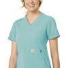 Carhartt Women's Zip Pocket Scrub Top