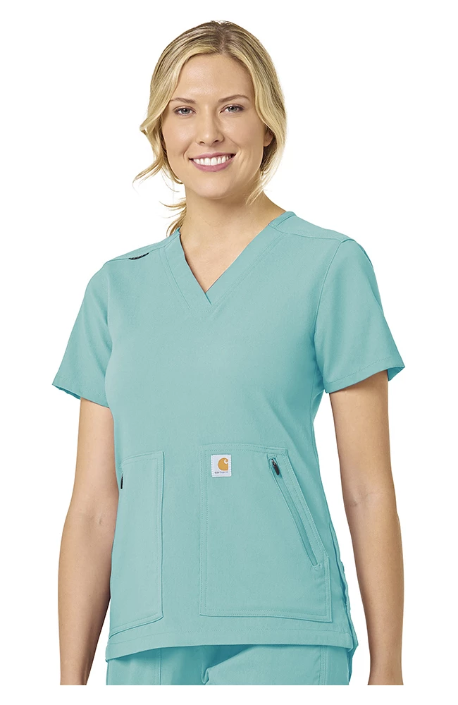 Carhartt Women's Zip Pocket Scrub Top