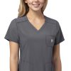 Carhartt Women's Peplum Solid Scrub Top 2 Carhartt Women's Peplum Solid Scrub Top -Silverts-shop 1 wk c12610 650