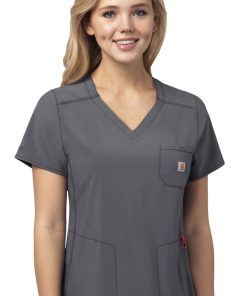 Carhartt Women's Peplum Solid Scrub Top