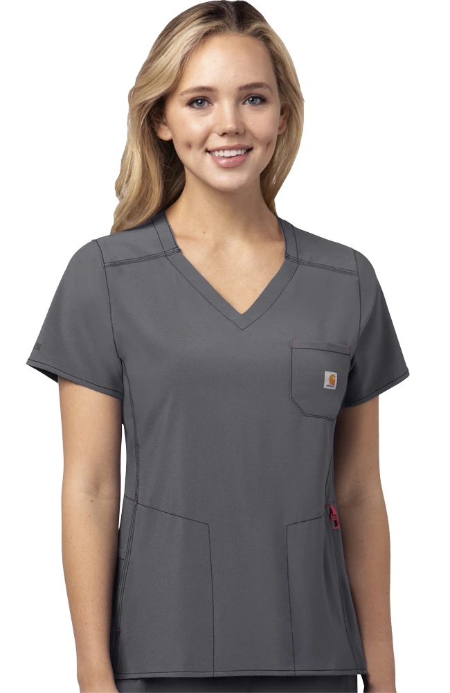 Carhartt Women's Peplum Solid Scrub Top