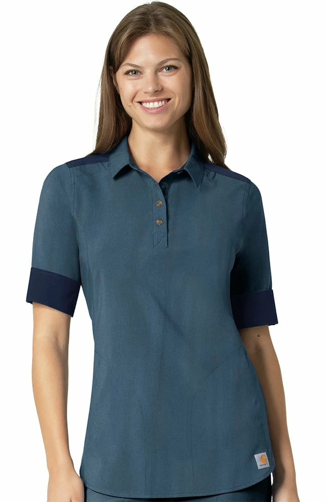 Carhartt Clearance Women's Convertible Sleeve Solid Scrub Top